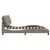 Produktbild 5 för Sängram med huvudgavel taupe 200x200 cm tyg