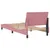 Produktbild 7 för Sängram med huvudgavel rosa 90x190 cm sammet