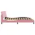 Produktbild 6 för Sängram med huvudgavel rosa 200x200 cm sammet