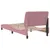Produktbild 7 för Sängram med huvudgavel rosa 90x190 cm sammet