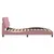 Produktbild 6 för Sängram med huvudgavel rosa 140x190 cm sammet