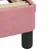 Produktbild 9 för Sängram med huvudgavel rosa 140x190 cm sammet