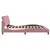 Produktbild 6 för Sängram med huvudgavel rosa 200x200 cm sammet