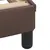 Produktbild 10 för Sängram med huvudgavel brun 90x190 cm konstläder