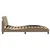 Produktbild 5 för Sängram med huvudgavel cappuccino 140x190 cm konstläder