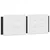Produktbild 8 för Sängram med huvudgavel svart och vit 140x200 cm konstläder