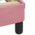 Produktbild 6 för Säng med madrass rosa 80x200 cm sammet