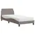 Produktbild 2 för Säng med madrass taupe 90x190 cm tyg