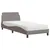 Produktbild 2 för Säng med madrass taupe 90x200 cm tyg