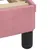 Produktbild 6 för Säng med madrass rosa 90x200 cm sammet