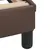 Produktbild 6 för Säng med madrass brun 140x190 cm konstläder