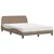 Produktbild 2 för Säng med madrass cappuccino 140x190 cm konstläder