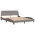 Produktbild 4 för Säng med madrass taupe 160x200 cm tyg
