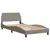 Produktbild 4 för Säng med madrass taupe 100x200 cm tyg