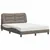Produktbild 2 för Säng med madrass taupe 140x190 cm tyg