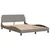 Produktbild 4 för Säng med madrass taupe 140x190 cm tyg