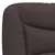 Produktbild 6 för Säng med madrass mörkbrun 180x200 cm tyg