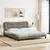 Produktbild 3 för Säng med madrass taupe 180x200 cm tyg
