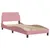 Produktbild 4 för Säng med madrass rosa 80x200 cm sammet