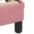 Produktbild 7 för Säng med madrass rosa 80x200 cm sammet