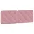 Produktbild 5 för Säng med madrass rosa 140x190 cm sammet