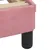 Produktbild 7 för Säng med madrass rosa 160x200 cm sammet
