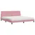 Produktbild 2 för Säng med madrass rosa 200x200 cm sammet