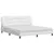 Produktbild 2 för Säng med madrass vit 180x200 cm konstläder