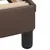 Produktbild 7 för Säng med madrass brun 200x200 cm konstläder
