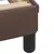 Produktbild 8 för Säng med madrass brun 80x200 cm konstläder