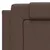Produktbild 7 för Säng med madrass brun 140x190 cm konstläder