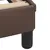 Produktbild 8 för Säng med madrass brun 200x200 cm konstläder