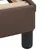 Produktbild 8 för Säng med madrass brun 140x190 cm konstläder