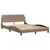 Produktbild 4 för Säng med madrass cappuccino 140x190 cm konstläder