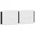 Produktbild 5 för Säng med madrass svart och vit 140x190 cm konstläder