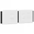 Produktbild 5 för Säng med madrass svart och vit 140x200 cm konstläder