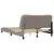 Produktbild 8 för Sängram med LED-belysning taupe 140x190 cm tyg