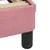 Produktbild 11 för Sängram med LED-belysning rosa 90x190 cm sammet