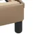 Produktbild 12 för Sängram med LED-belysning cappuccino 140x190 cm konstläder