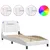 Produktbild 2 för Sängram med LED-belysning vit 90x190 cm konstläder