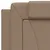 Produktbild 11 för Sängram med LED-belysning cappuccino 90x200 cm konstläder