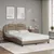 Produktbild 4 för Sängram med LED-belysning cappuccino 140x190 cm konstläder