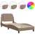 Produktbild 2 för Sängram med LED-belysning cappuccino 90x190 cm konstläder