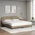 Produktbild 4 för Sängram med LED-belysning cappuccino 180x200 cm konstläder