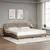 Produktbild 4 för Sängram med LED-belysning cappuccino 200x200 cm konstläder