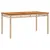 Produktbild 3 för Matgrupp för trädgården med dynor 5 delar beige konstrotting