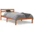 Produktbild 2 för Sängram vaxad brun 75x190 cm massiv furu