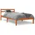 Produktbild 2 för Sängram vaxad brun 90x190 cm massiv furu