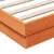Produktbild 10 för Sängram med LED vaxad brun 90x200 cm massiv furu
