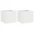Produktbild 2 för Odlingslådor 2 st vit 32x30x29 cm kallvalsat stål